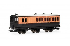 LSWR, 6 Wheel Coach, 3rd Class, 648 - Era 2 OO Gauge 